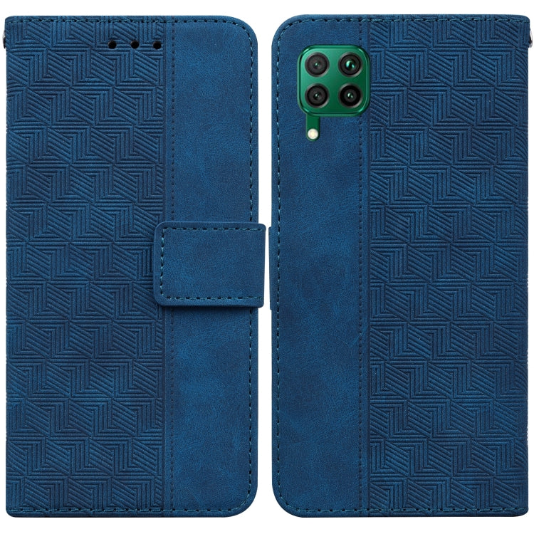 For Huawei P40 Lite/nova 6 SE/nova 7i Geometric Embossed Leather Phone Case