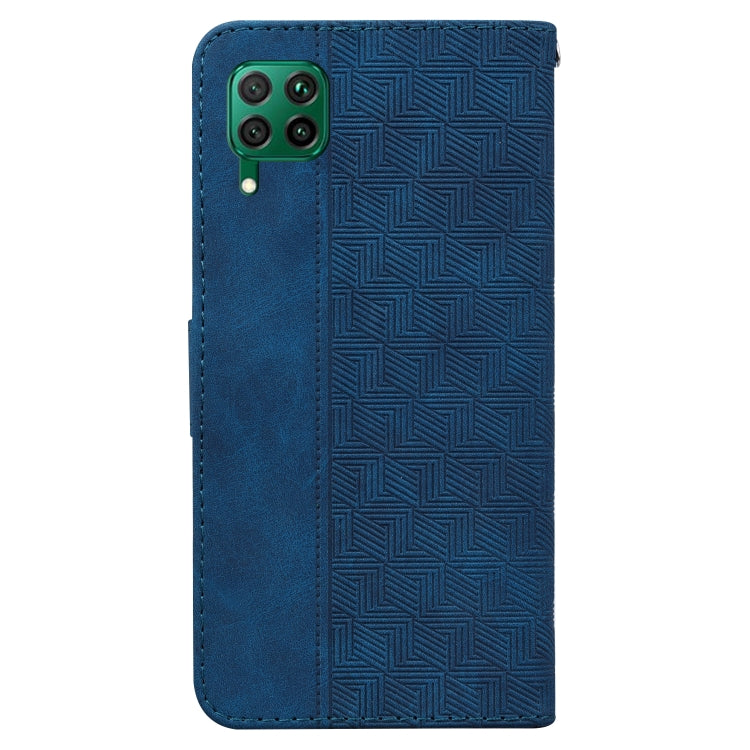 For Huawei P40 Lite/nova 6 SE/nova 7i Geometric Embossed Leather Phone Case