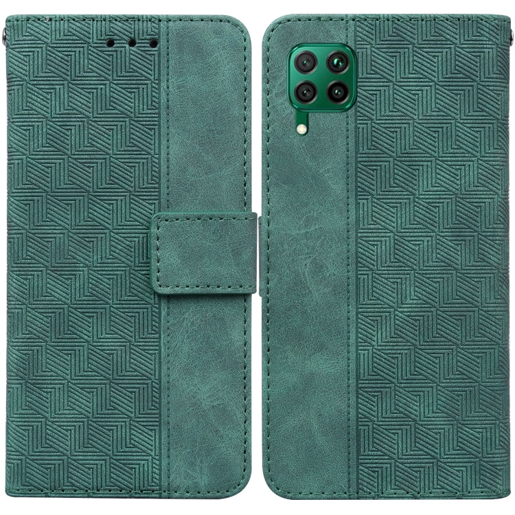 For Huawei P40 Lite/nova 6 SE/nova 7i Geometric Embossed Leather Phone Case