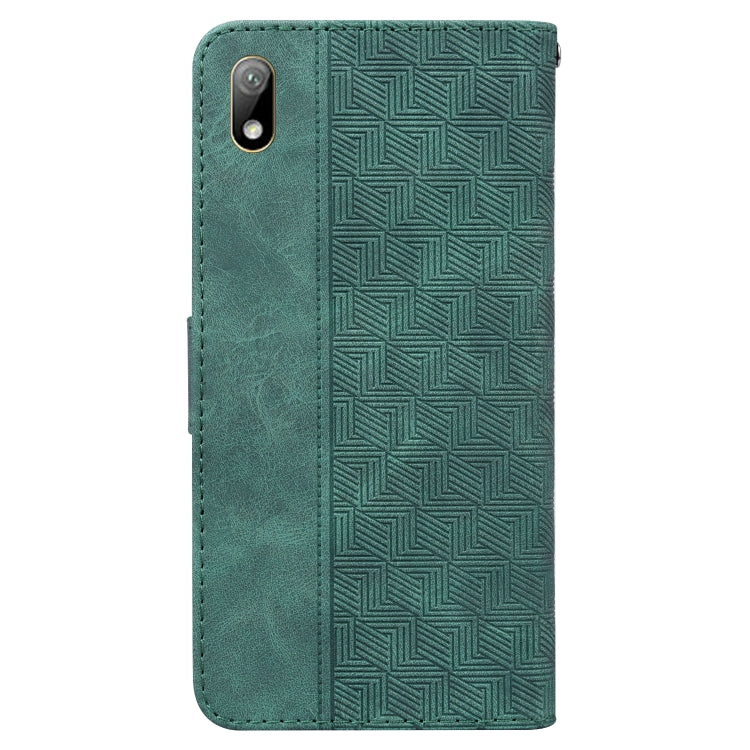 For Huawei Y5 2019 / Honor 8S Geometric Embossed Leather Phone Case