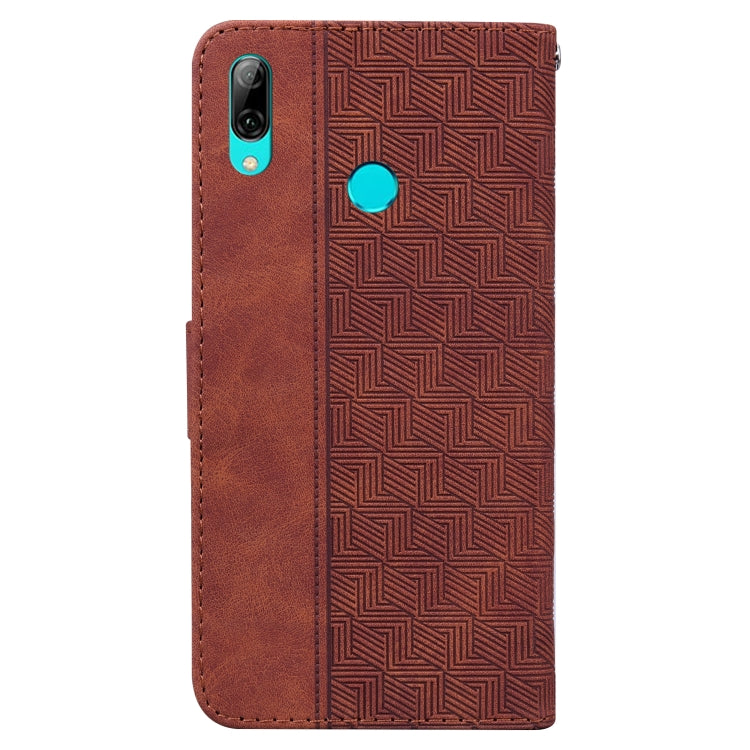 For Huawei P smart 2019/Honor 10 Lite Geometric Embossed Leather Phone Case