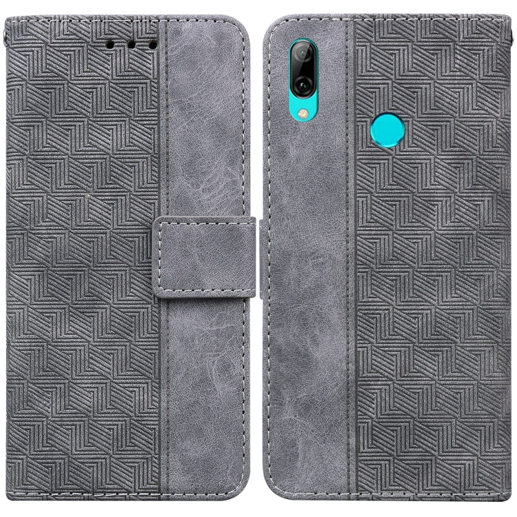 For Huawei P smart 2019/Honor 10 Lite Geometric Embossed Leather Phone Case