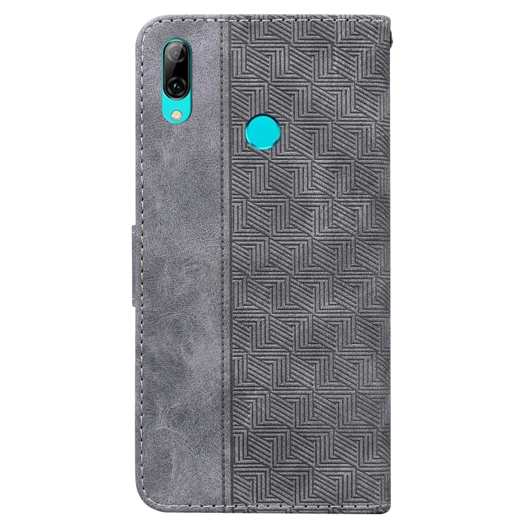 For Huawei P smart 2019/Honor 10 Lite Geometric Embossed Leather Phone Case