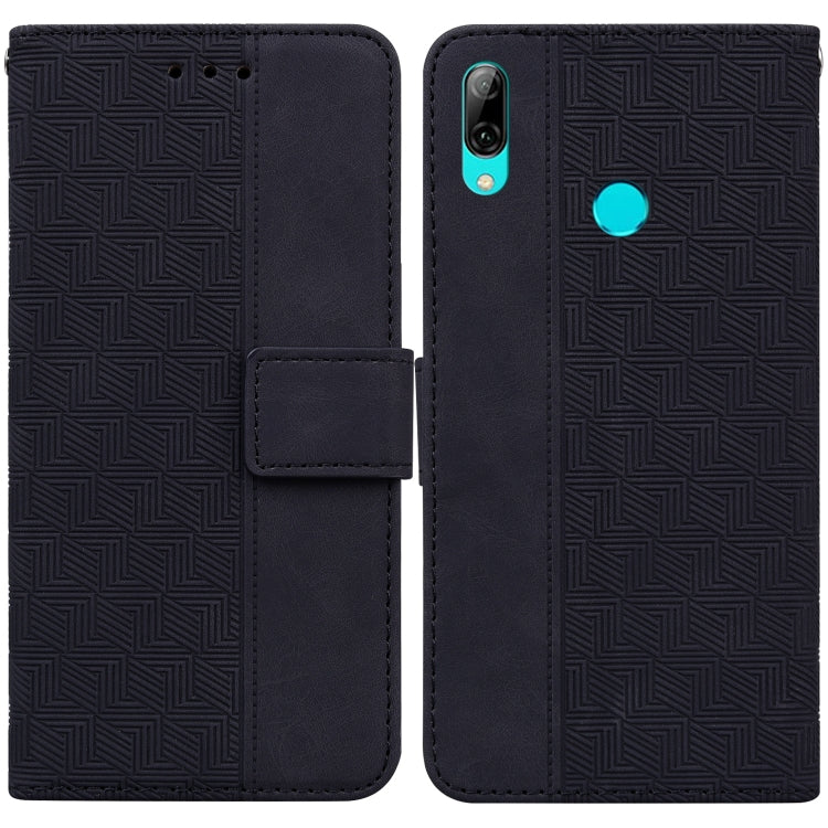 For Huawei P smart 2019/Honor 10 Lite Geometric Embossed Leather Phone Case