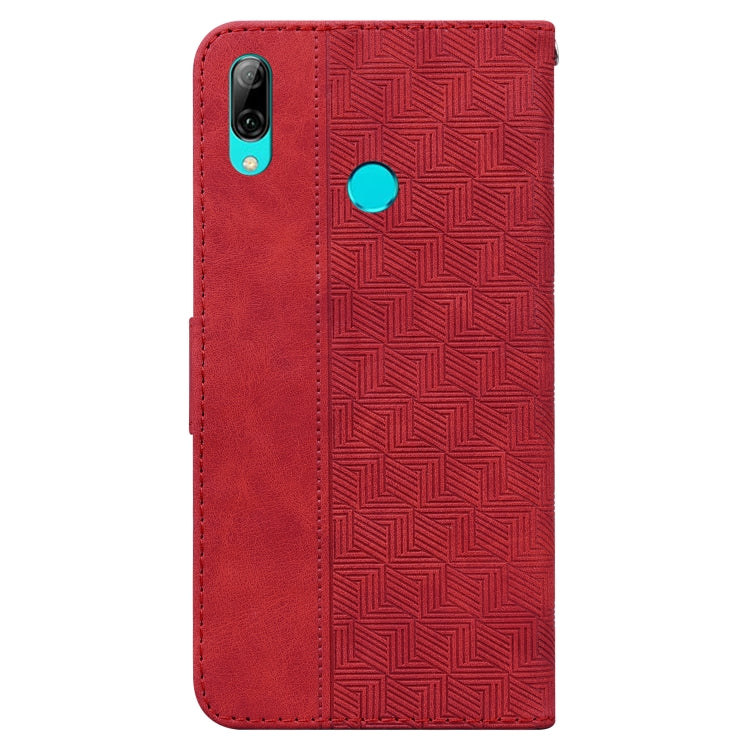 For Huawei P smart 2019/Honor 10 Lite Geometric Embossed Leather Phone Case