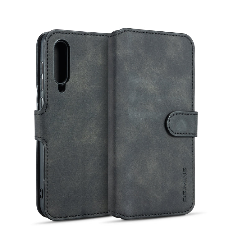 For Galaxy A90 5G DG.MING Retro Oil Side Horizontal Flip Case with Holder & Card Slots & Wallet