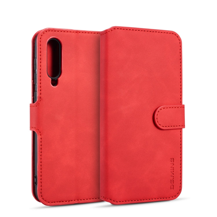 For Galaxy A90 5G DG.MING Retro Oil Side Horizontal Flip Case with Holder & Card Slots & Wallet