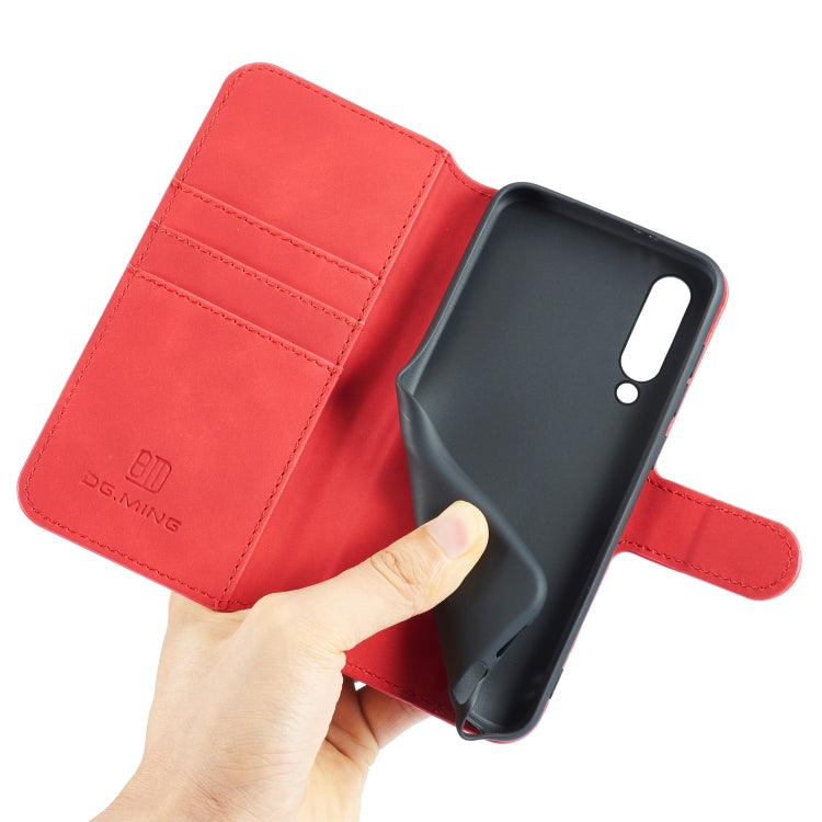 For Galaxy A90 5G DG.MING Retro Oil Side Horizontal Flip Case with Holder & Card Slots & Wallet