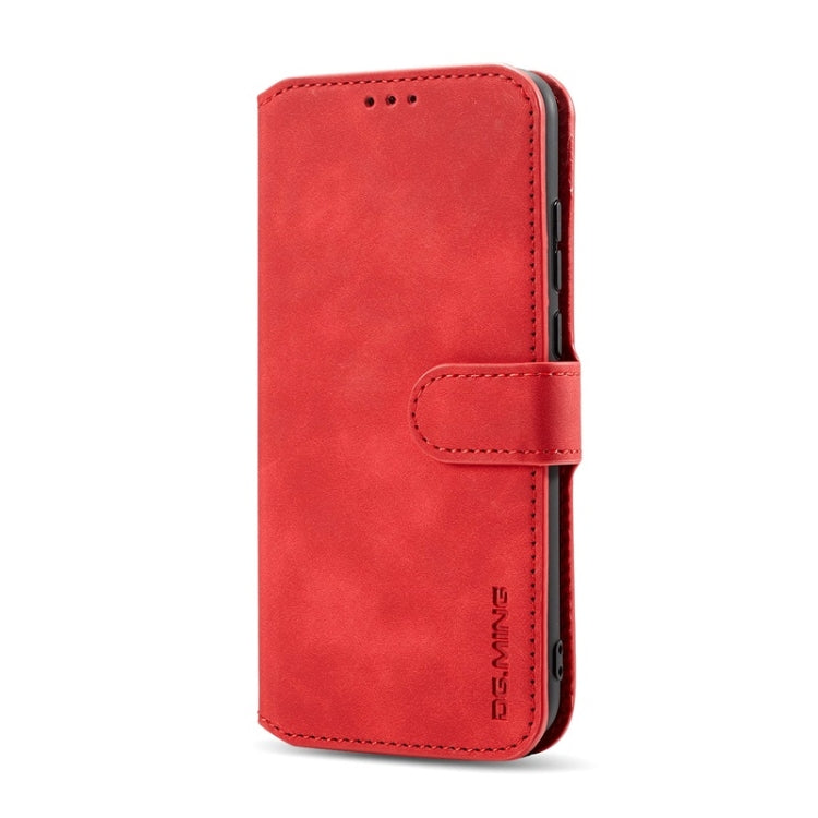 For Huawei P Smart 2019 DG.MING Retro Oil Side Horizontal Flip Case with Holder & Card Slots & Wallet