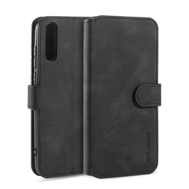 For Huawei Enjoy 10s DG.MING Retro Oil Side Horizontal Flip Case with Holder & Card Slots & Wallet