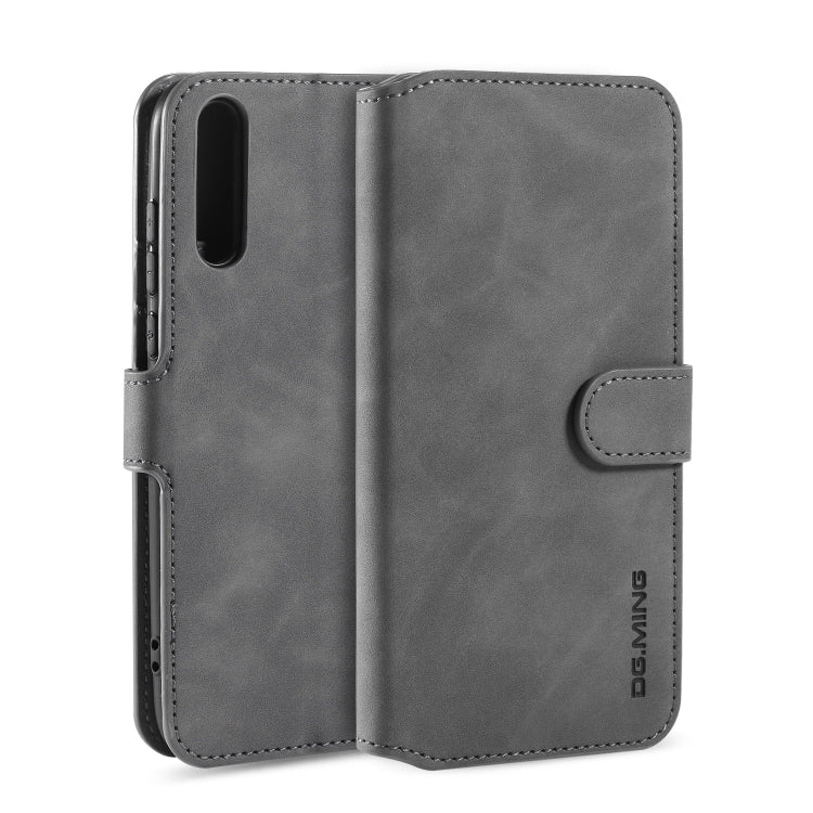 For Huawei Enjoy 10s DG.MING Retro Oil Side Horizontal Flip Case with Holder & Card Slots & Wallet