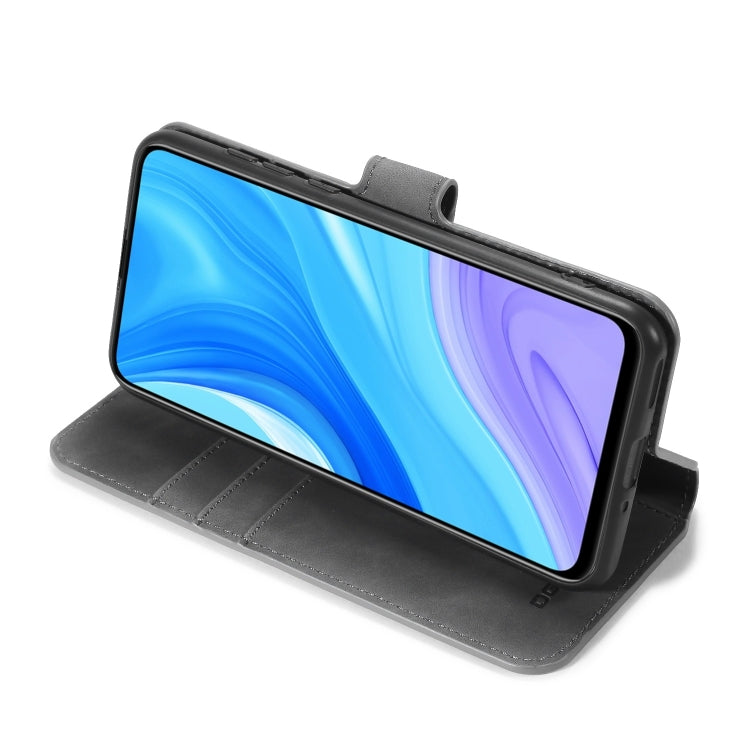 For Huawei Enjoy 10s DG.MING Retro Oil Side Horizontal Flip Case with Holder & Card Slots & Wallet