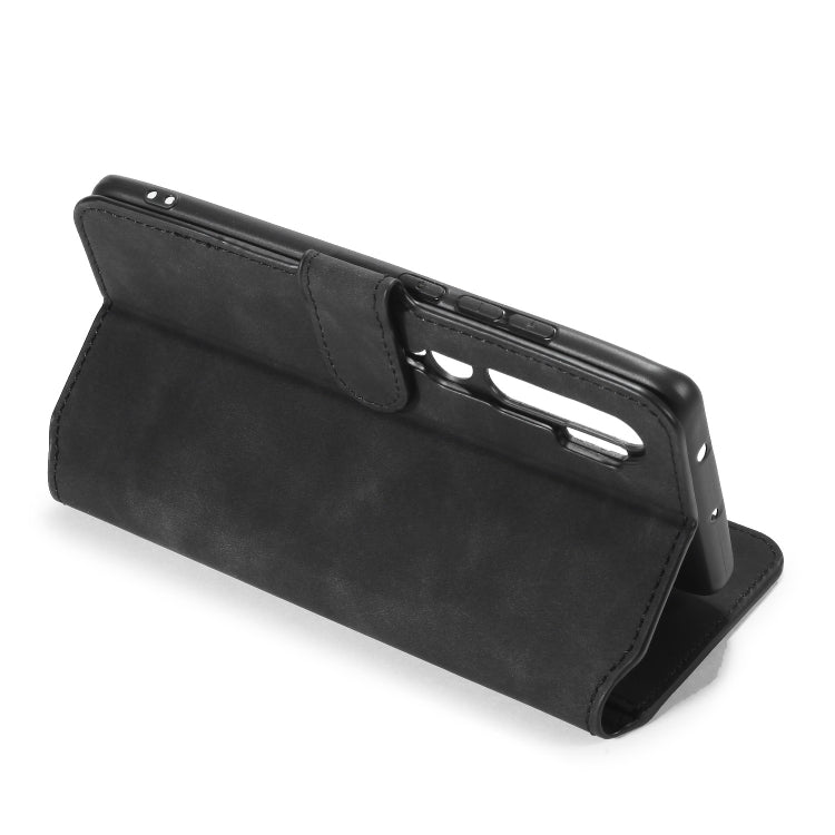 For Xiaomi Mi CC9 Pro DG.MING Retro Oil Side Horizontal Flip Case with Holder & Card Slots & Wallet