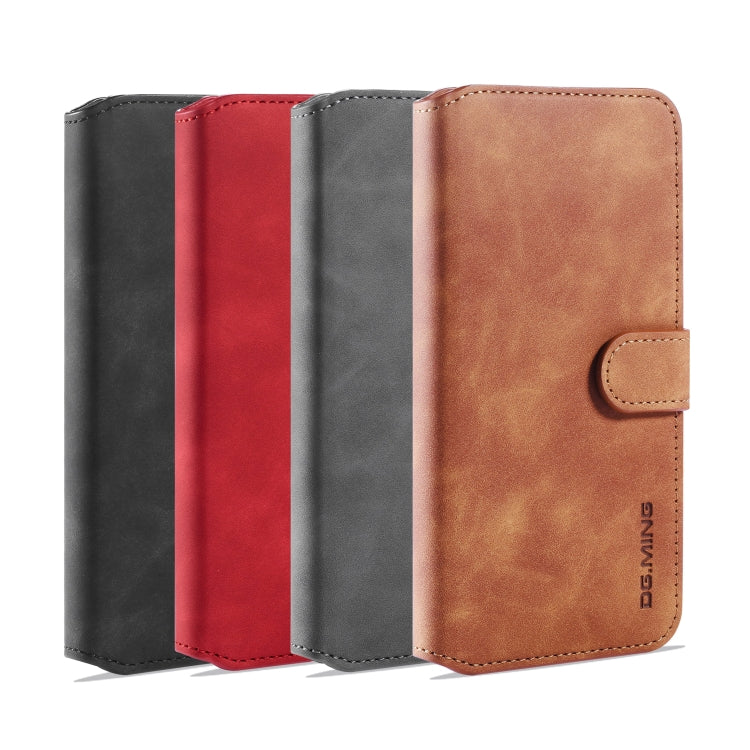 For Xiaomi Mi CC9 Pro DG.MING Retro Oil Side Horizontal Flip Case with Holder & Card Slots & Wallet