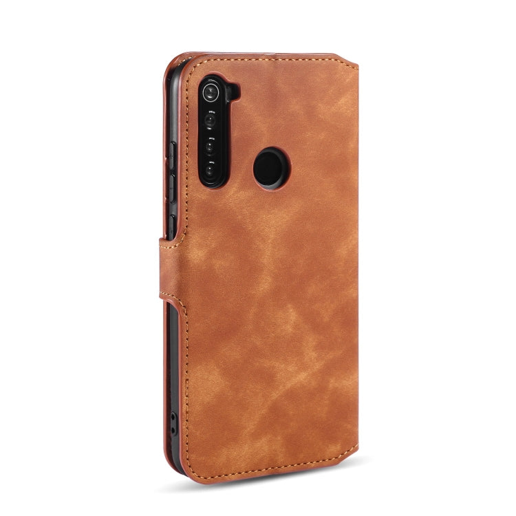 For Xiaomi Redmi Note 8T DG.MING Retro Oil Side Horizontal Flip Case with Holder & Card Slots & Wallet