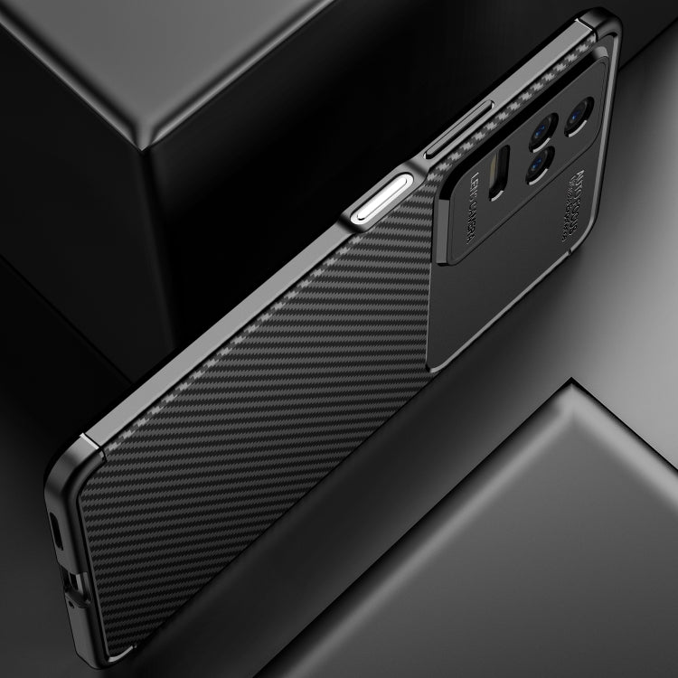 For Xiaomi Redmi K40S Carbon Fiber Texture Shockproof TPU Phone Case