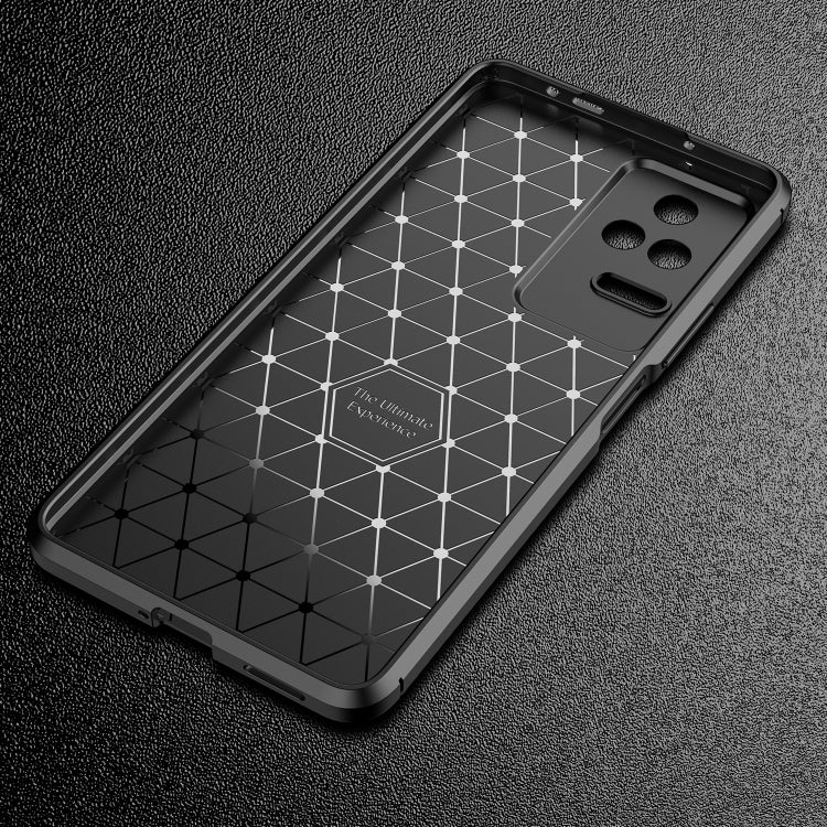 For Xiaomi Redmi K40S Carbon Fiber Texture Shockproof TPU Phone Case