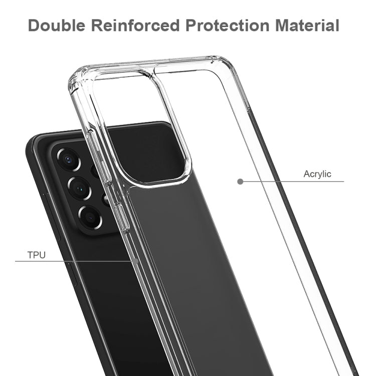 For Samsung Galaxy A73 5G Shockproof Scratchproof TPU + Acrylic Protective Phone Case