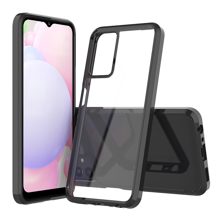 For Samsung Galaxy A13 4G Shockproof Scratchproof TPU + Acrylic Protective Phone Case(Black)