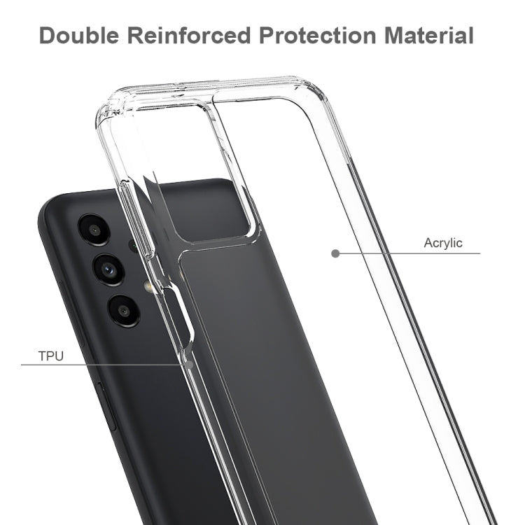 For Samsung Galaxy A13 4G Shockproof Scratchproof TPU + Acrylic Protective Phone Case(Black)