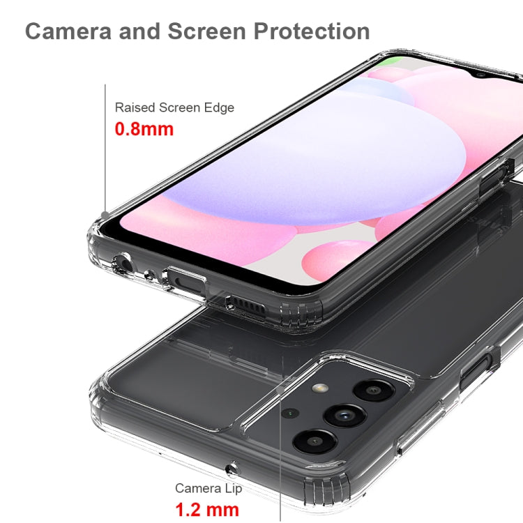 For Samsung Galaxy A13 4G Shockproof Scratchproof TPU + Acrylic Protective Phone Case(Black)