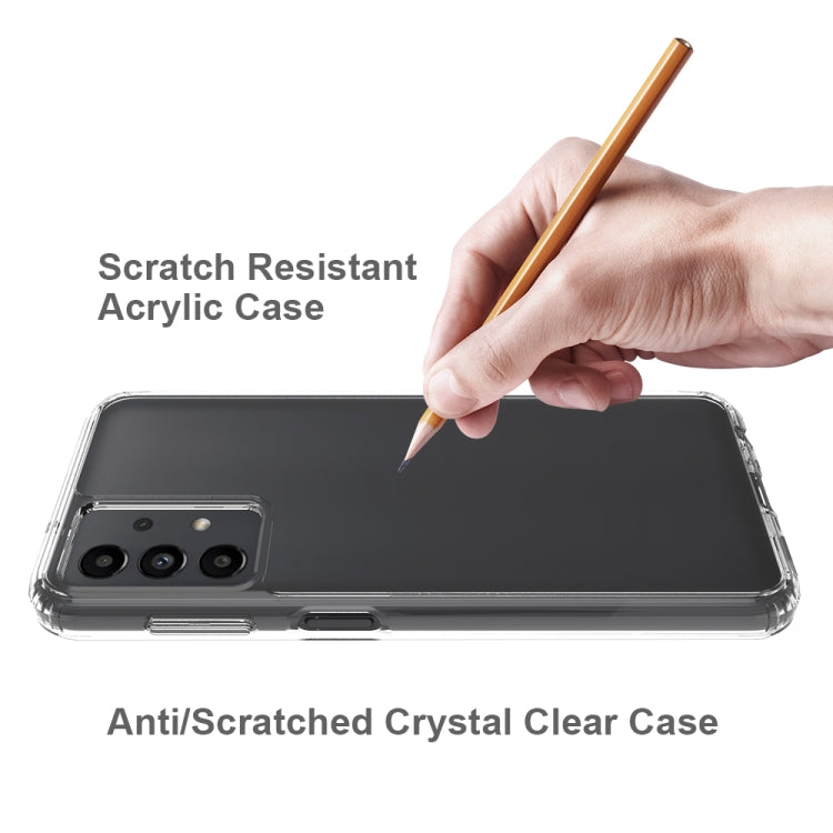 For Samsung Galaxy A13 4G Shockproof Scratchproof TPU + Acrylic Protective Phone Case(Black)