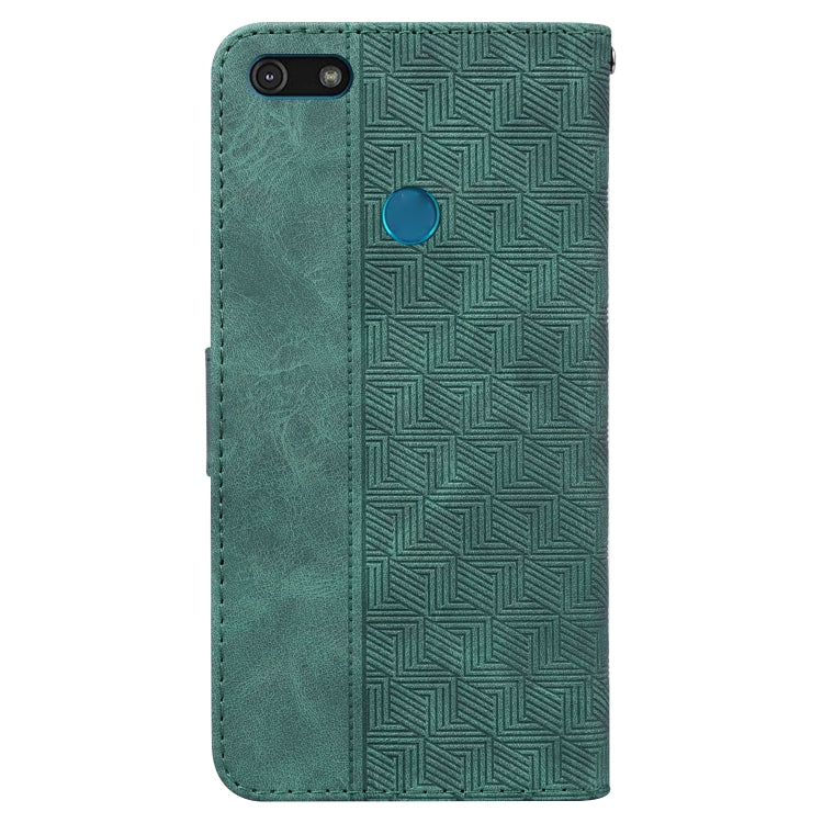 For Motorola Moto E6 Play Geometric Embossed Leather Phone Case