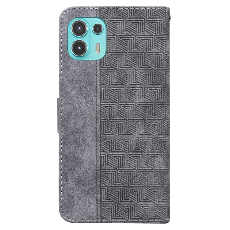 For Motorola Moto Edge 20 Lite/20 Fusion Geometric Embossed Leather Phone Case