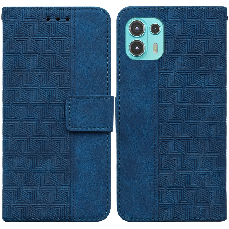 For Motorola Moto Edge 20 Lite/20 Fusion Geometric Embossed Leather Phone Case