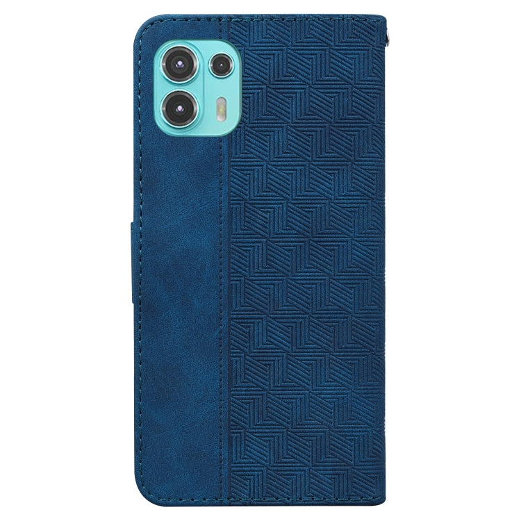 For Motorola Moto Edge 20 Lite/20 Fusion Geometric Embossed Leather Phone Case