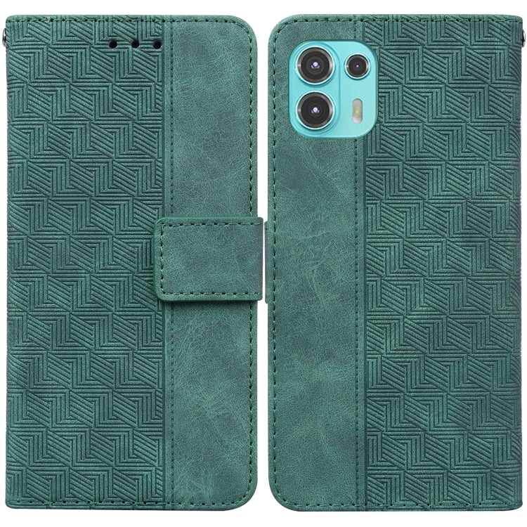 For Motorola Moto Edge 20 Lite/20 Fusion Geometric Embossed Leather Phone Case