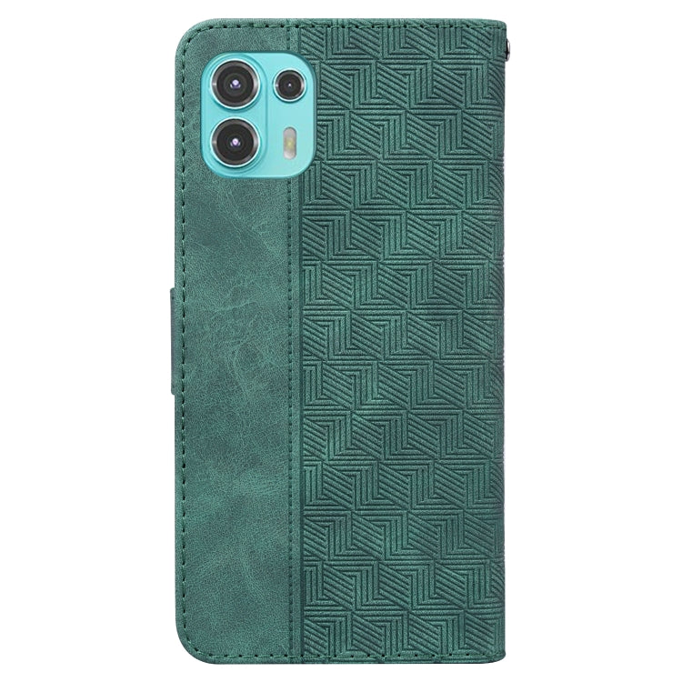 For Motorola Moto Edge 20 Lite/20 Fusion Geometric Embossed Leather Phone Case