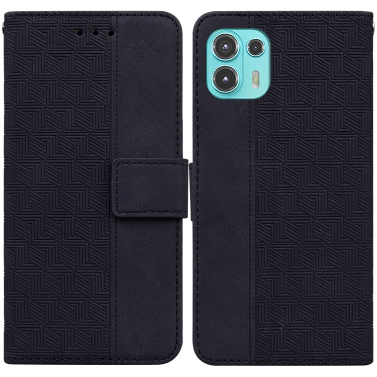 For Motorola Moto Edge 20 Lite/20 Fusion Geometric Embossed Leather Phone Case