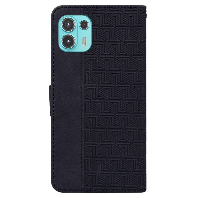 For Motorola Moto Edge 20 Lite/20 Fusion Geometric Embossed Leather Phone Case