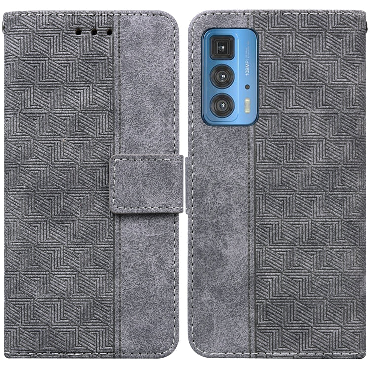 For Motorola Moto Edge 20 Pro Geometric Embossed Leather Phone Case