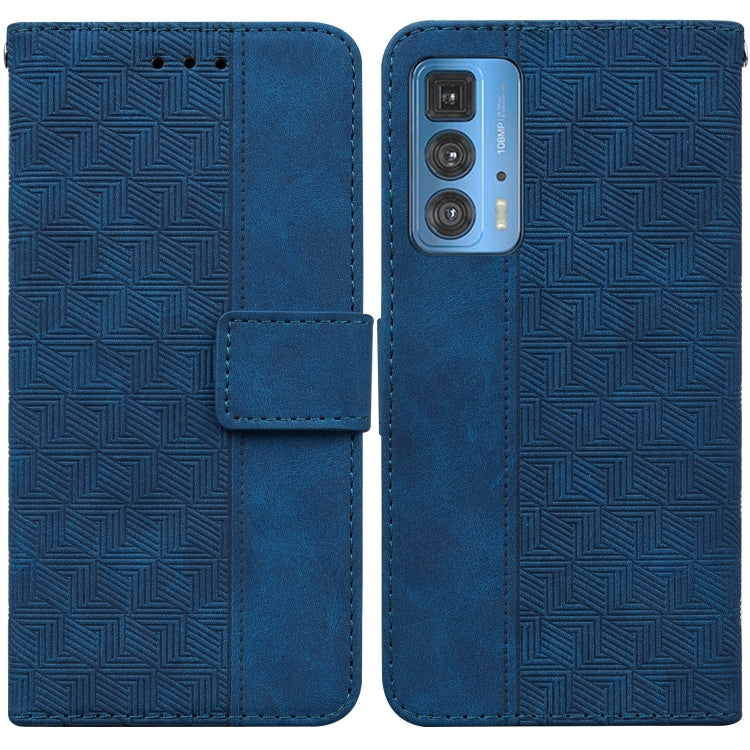 For Motorola Moto Edge 20 Pro Geometric Embossed Leather Phone Case
