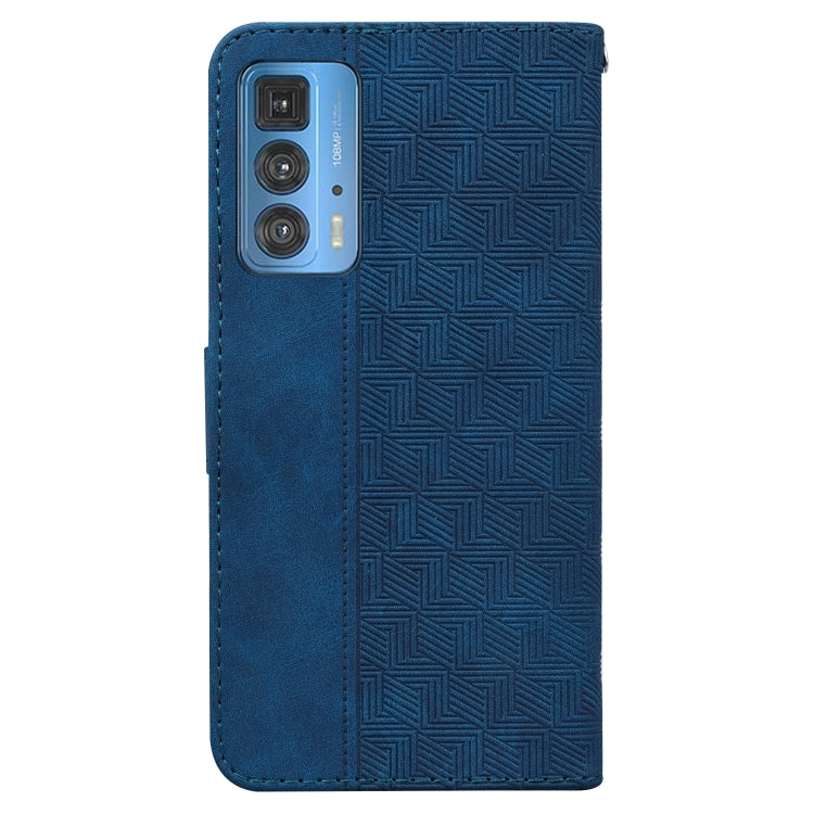 For Motorola Moto Edge 20 Pro Geometric Embossed Leather Phone Case