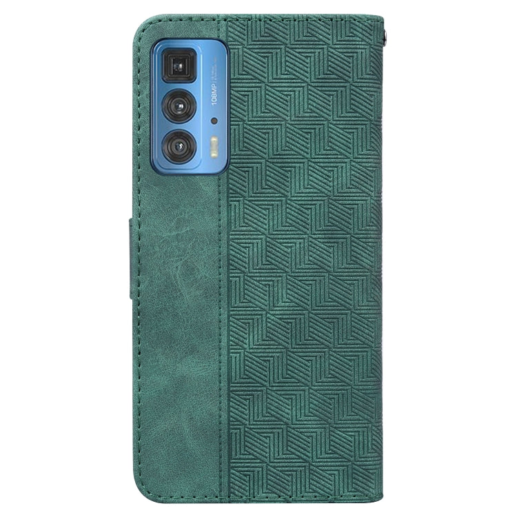 For Motorola Moto Edge 20 Pro Geometric Embossed Leather Phone Case