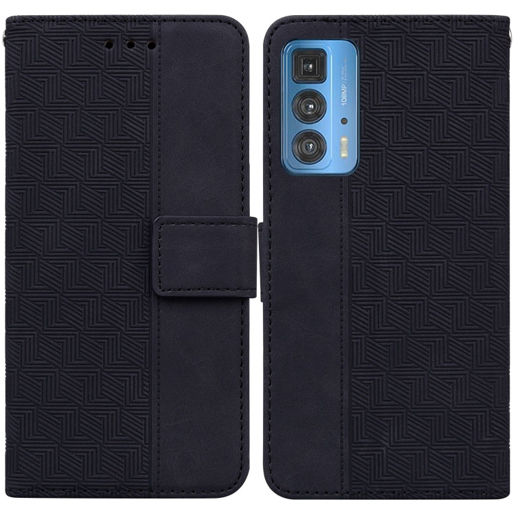 For Motorola Moto Edge 20 Pro Geometric Embossed Leather Phone Case