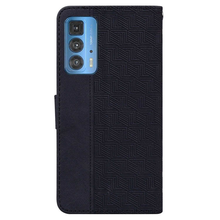 For Motorola Moto Edge 20 Pro Geometric Embossed Leather Phone Case