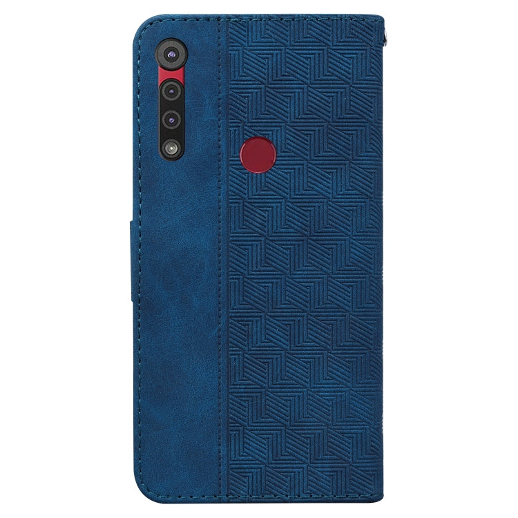 For Motorola Moto G8 Play / One Macro Geometric Embossed Leather Phone Case
