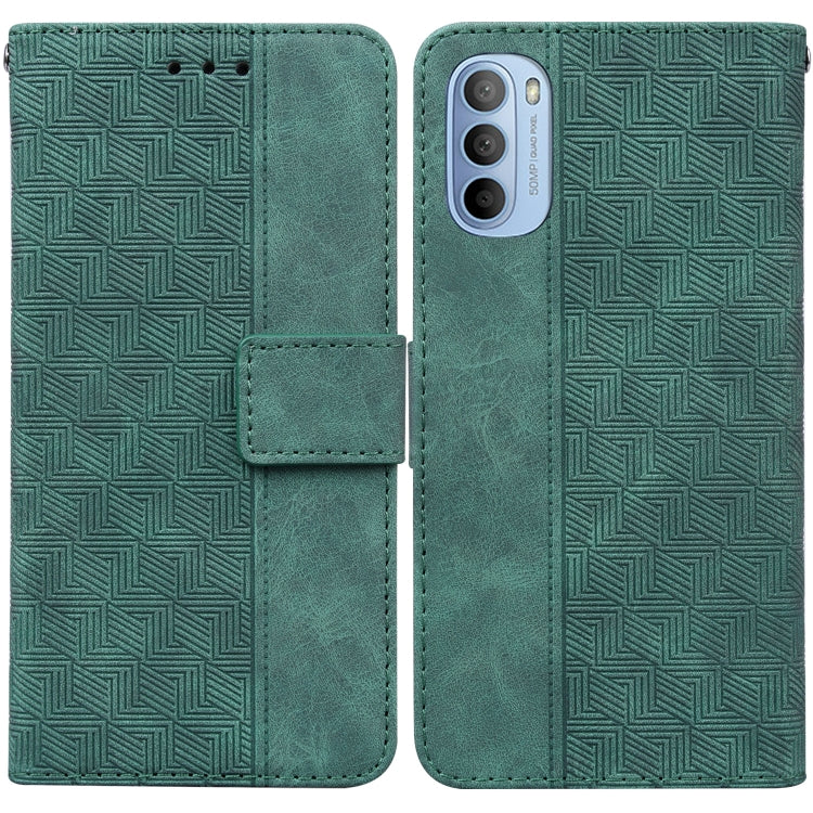 For Motorola Moto G31 / G41 Geometric Embossed Leather Phone Case