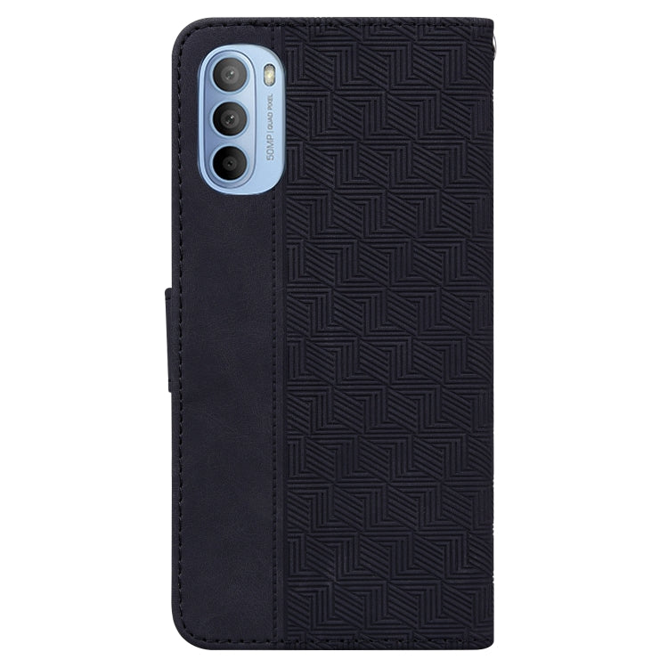 For Motorola Moto G31 / G41 Geometric Embossed Leather Phone Case