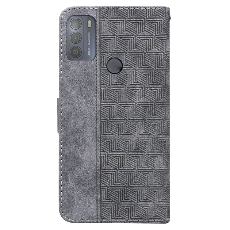 For Motorola Moto G50 Geometric Embossed Leather Phone Case