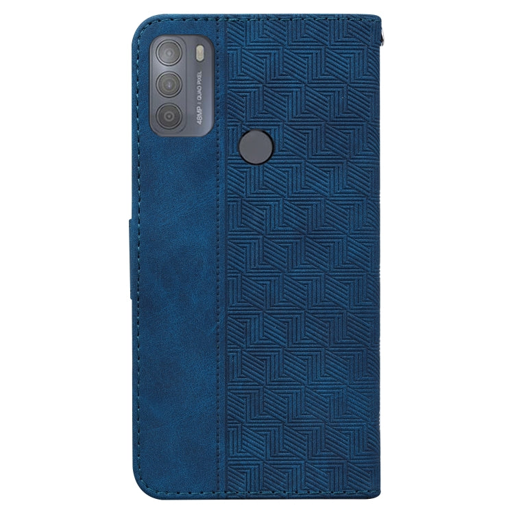 For Motorola Moto G50 Geometric Embossed Leather Phone Case