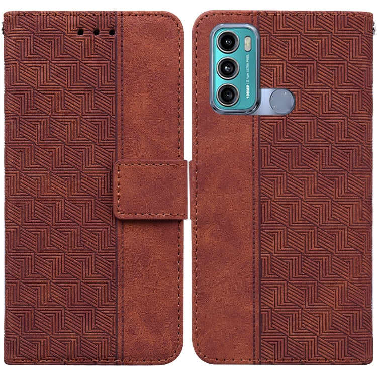 For Motorola Moto G60 / G40 Fusion Geometric Embossed Leather Phone Case