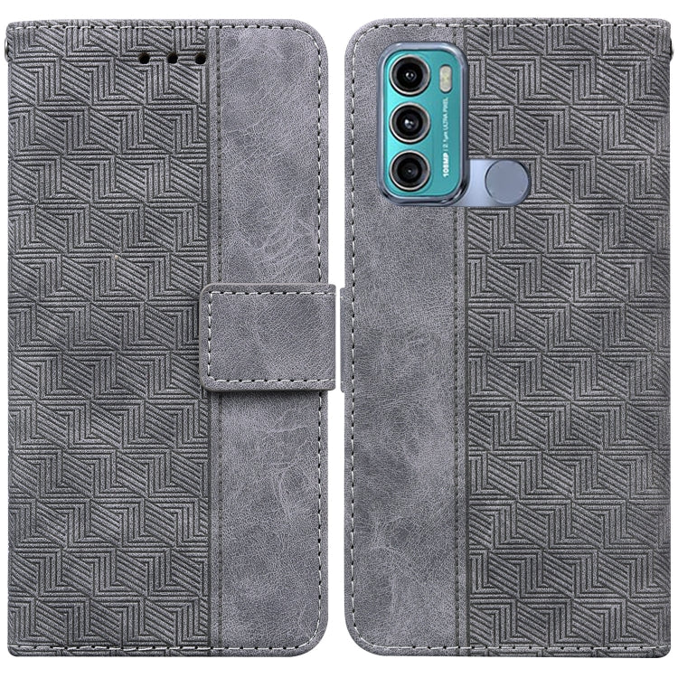 For Motorola Moto G60 / G40 Fusion Geometric Embossed Leather Phone Case