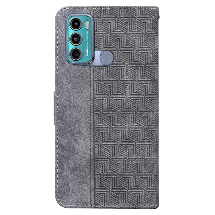 For Motorola Moto G60 / G40 Fusion Geometric Embossed Leather Phone Case