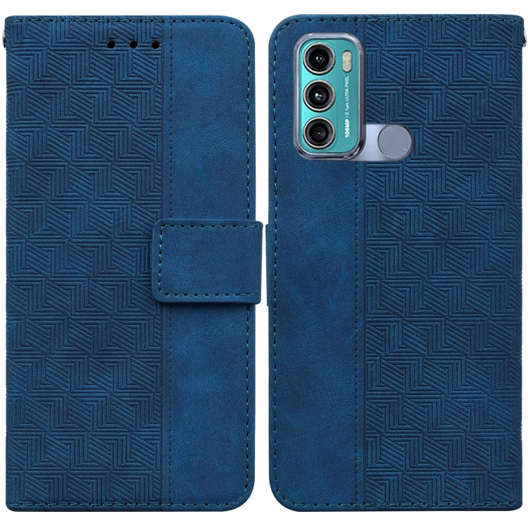 For Motorola Moto G60 / G40 Fusion Geometric Embossed Leather Phone Case
