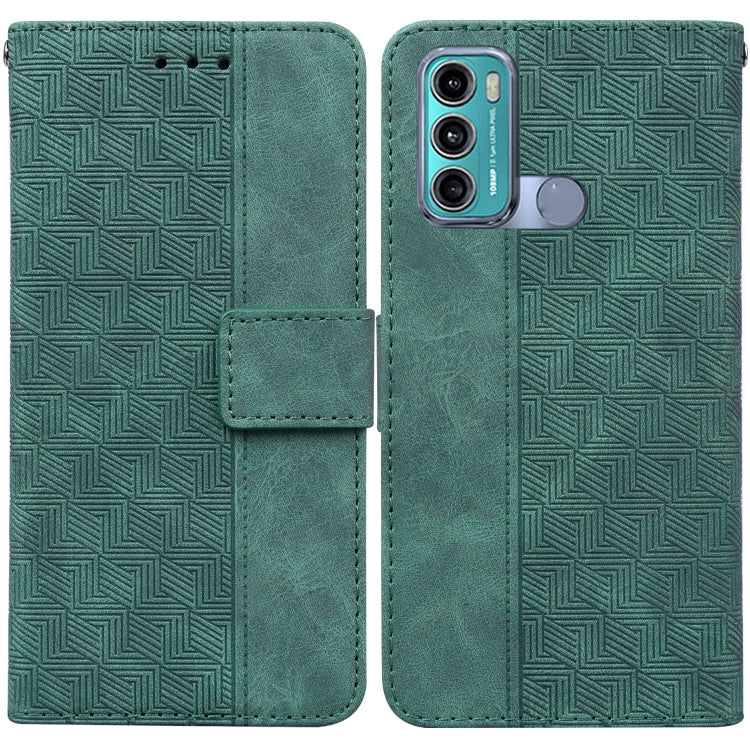 For Motorola Moto G60 / G40 Fusion Geometric Embossed Leather Phone Case